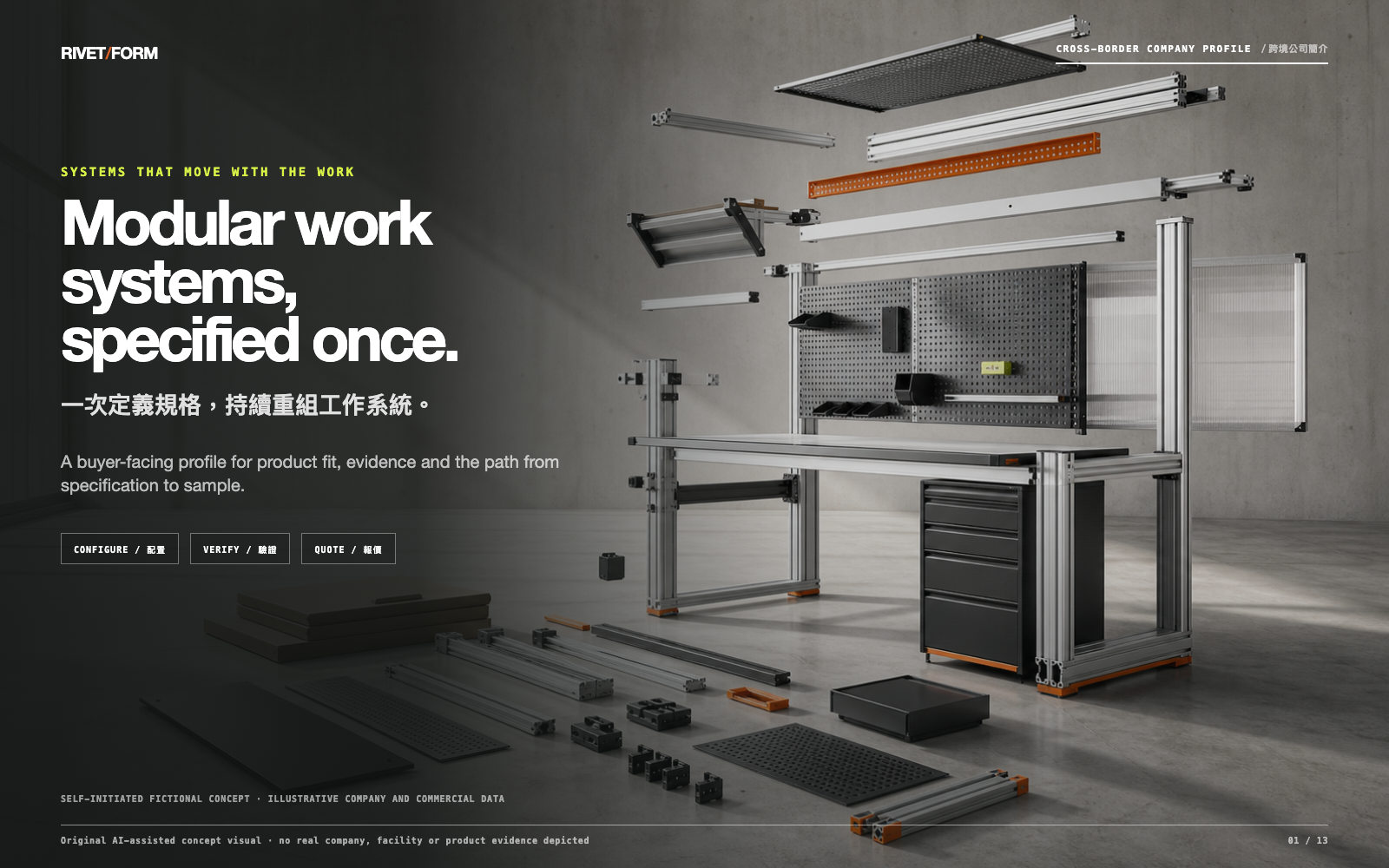 RIVET/FORM 簡報封面
